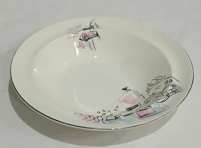 Vintage Alfred Meakin Montmartre Bowl | Paris Café Scene | 1950s England