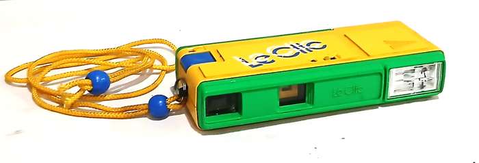 Retro 1980s Plastic Camera | Bright Yellow & Green Le Clic | Made in the USA