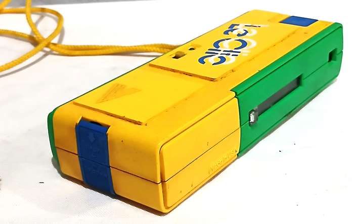 Retro 1980s Plastic Camera | Bright Yellow & Green Le Clic | Made in the USA