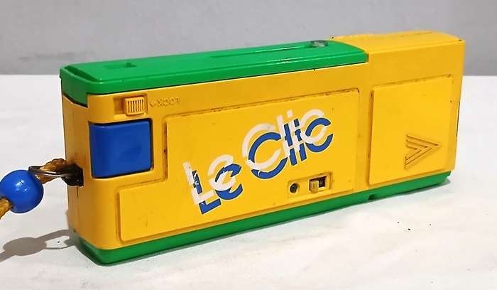 Retro 1980s Plastic Camera | Bright Yellow & Green Le Clic | Made in the USA
