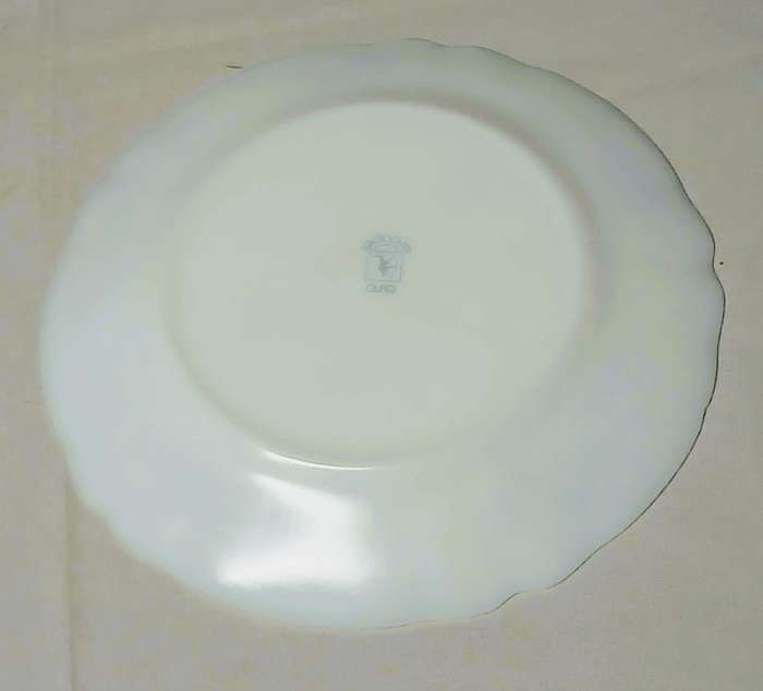 Vintage Arcopal Arc France Plate | Provincial Floral Pattern | Opal Glass Display Plate 23.5cm