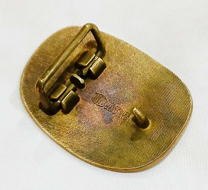 Vintage Brass Belt Buckle | UNITY Trophies Germiston Leopard Design
