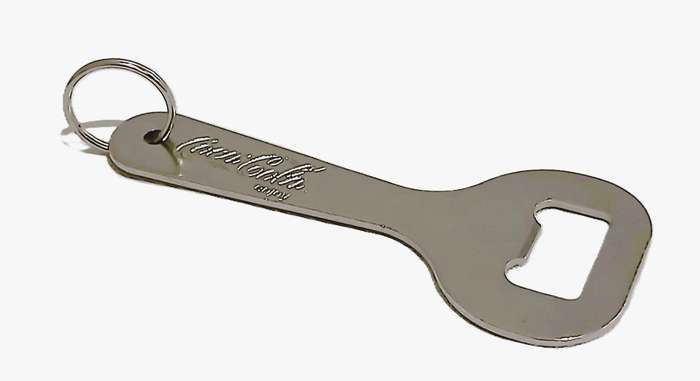 Vintage Chrome Coca-Cola Bottle Opener | Enjoy Branding Keyring