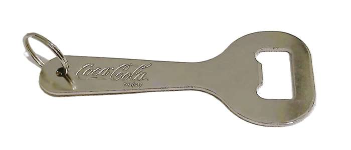 Vintage Chrome Coca-Cola Bottle Opener | Enjoy Branding Keyring