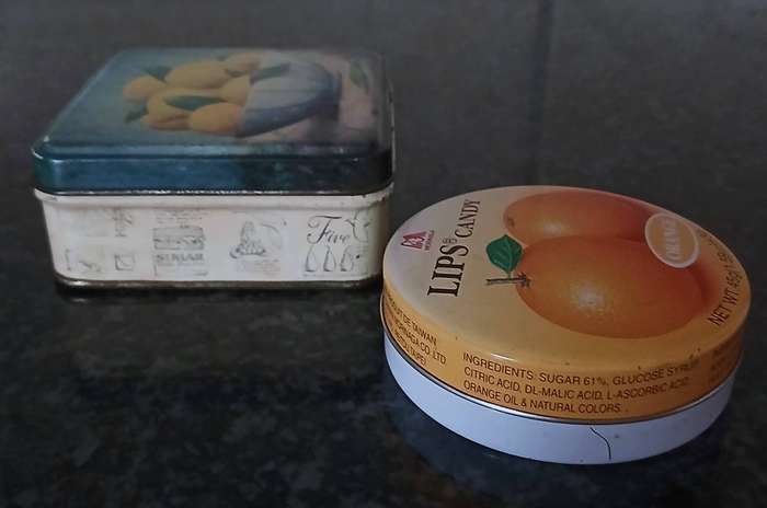 Vintage Citrus-Themed Candy Tins | Decorative Storage Collectibles
