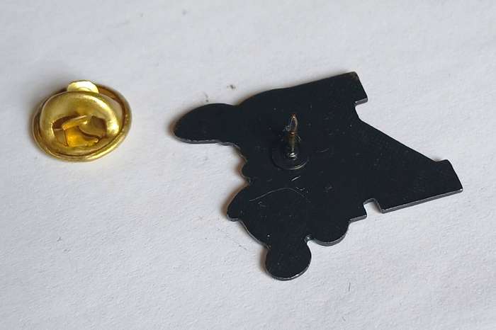 Vintage Enamel Mickey Mouse & Letter Y Pin | Disney Lapel / Hat Collectible