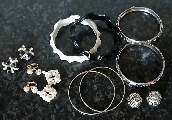 Vintage Mixed Jewellery Lot | Versatile Bangles & Clip-On Earrings