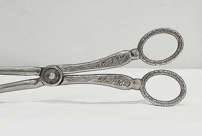 Vintage Silver-Tone Bird Claw Serving Tongs | EP Zinc | Ornate Handles | 23cm Length
