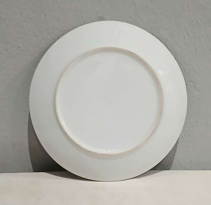 Vintage Spanish Hand-Painted Wall Plate | Mid-Century Floral Design