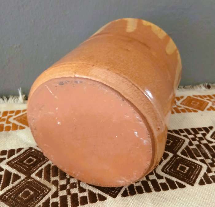 Vintage Studio Pottery Terracotta Jug | Hand Thrown with Drip Glaze