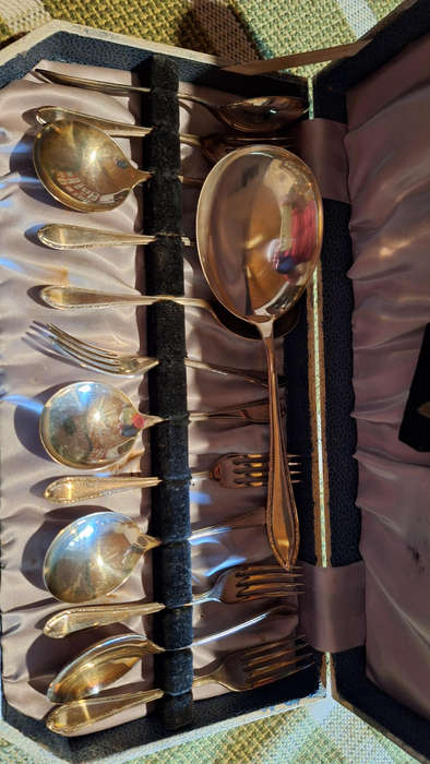 Antique desert set