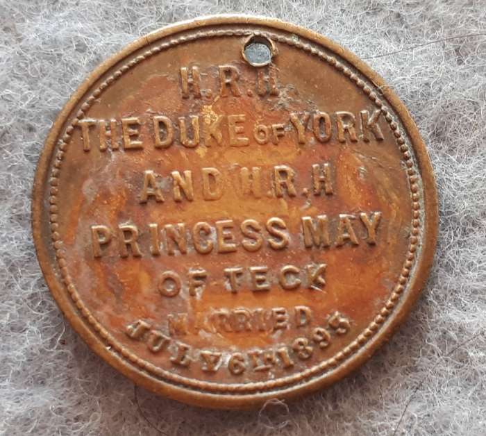 1893 BRITISH COMMEMORATIVE TOKEN