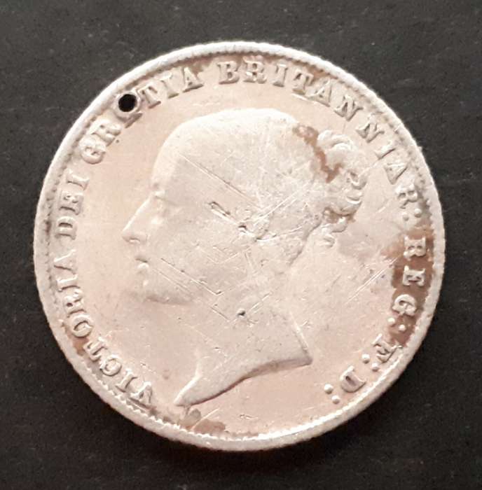 1859 GREAT BRITAIN SIXPENCE
