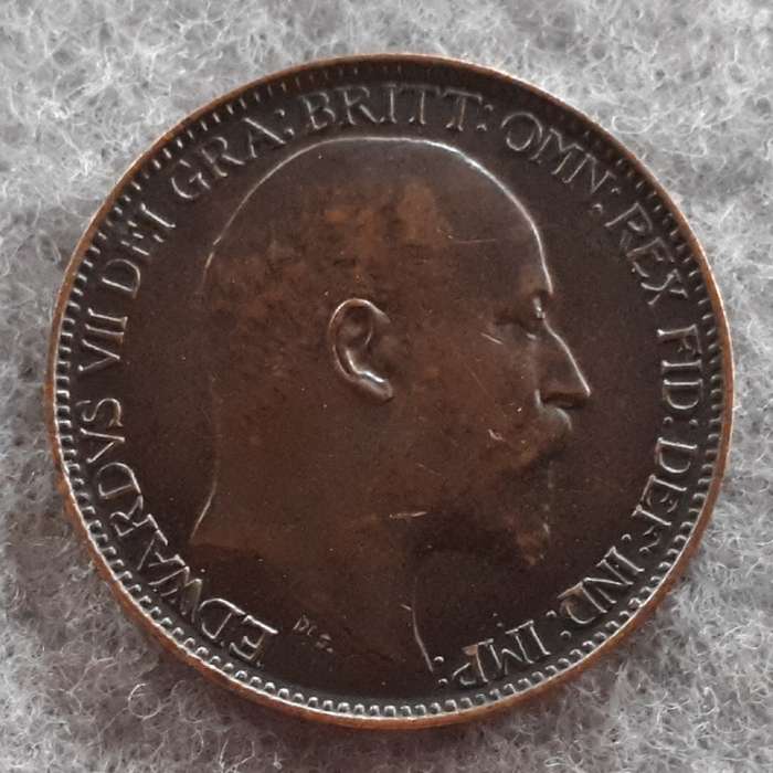 1902 GREAT BRITAIN FARTHING : HIGHER GRADE