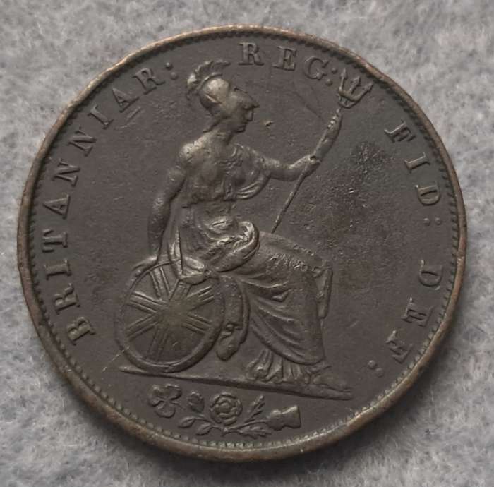 1855 GREAT BRITAIN HALF PENNY