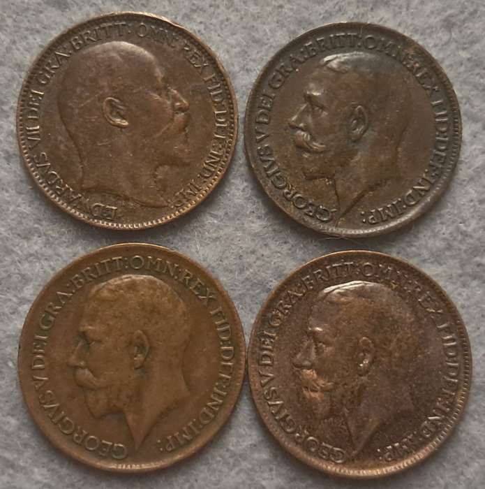 1909 - 1914 GREAT BRITAIN FARTHING COLLECTION
