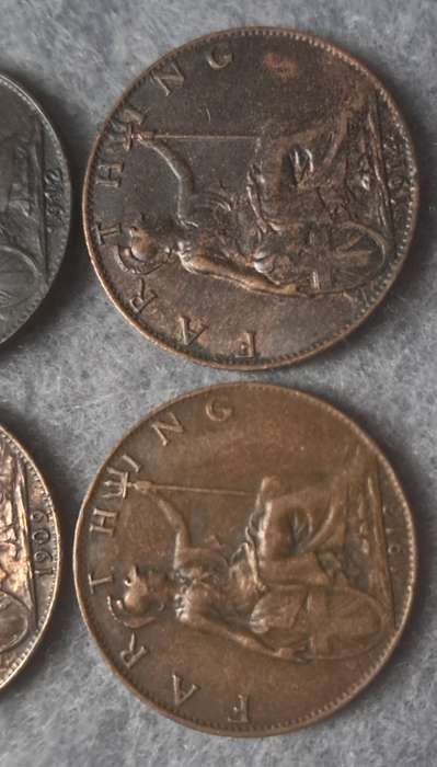 1909 - 1914 GREAT BRITAIN FARTHING COLLECTION