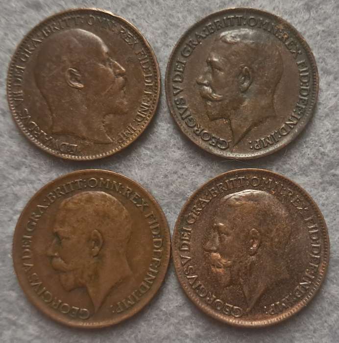 1909 - 1914 GREAT BRITAIN FARTHING COLLECTION