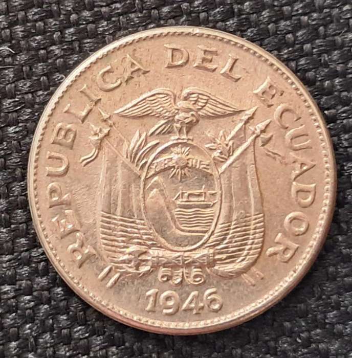 1946 EQUADOR 5 CENTAVOS