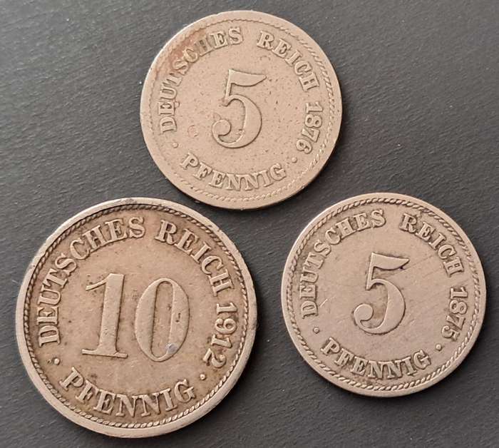 3 X GERMANY PFENNIG COMBO