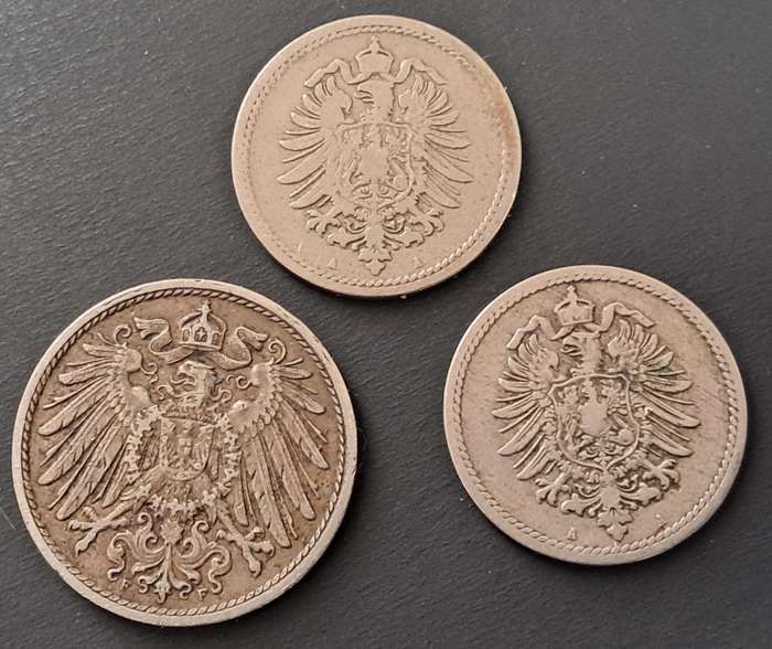 3 X GERMANY PFENNIG COMBO