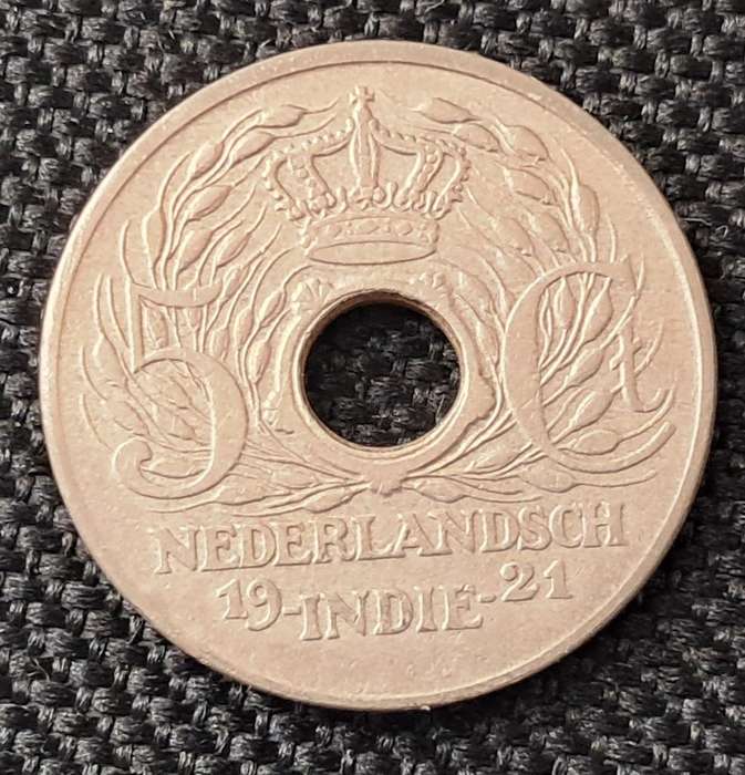 1921 NETHERLANDS EAST INDIES 5 CENTS