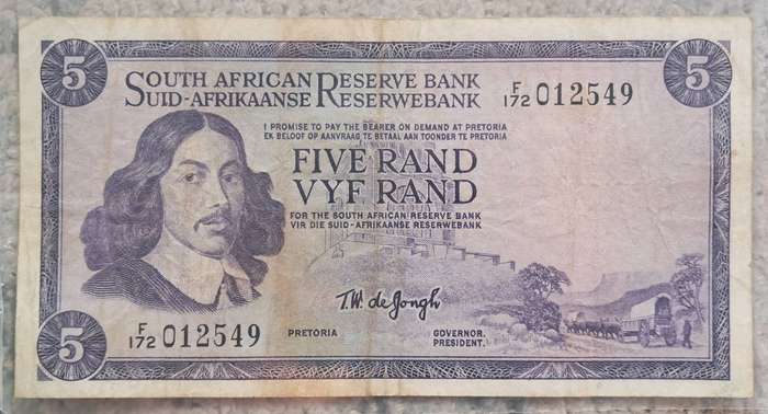 RSA FIVE RAND TW.DE JONGH