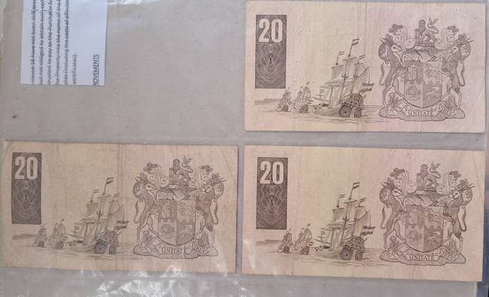 3 X  RSA TWENTY RAND