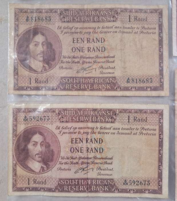 5 X SOUTH AFRICA ONE RANDS
