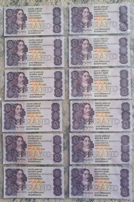 12 X RSA FIVE RAND : ABOVE AVERAGE CONDITION