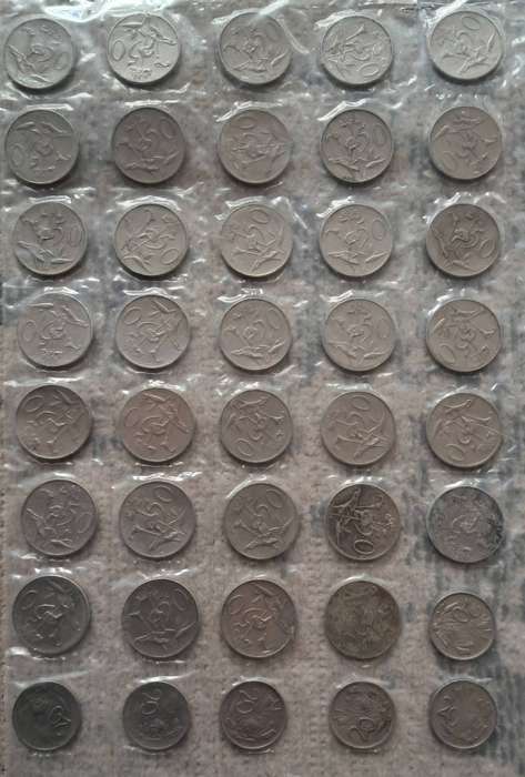RSA 50 & 20 CENT COMBO : 40 COINS