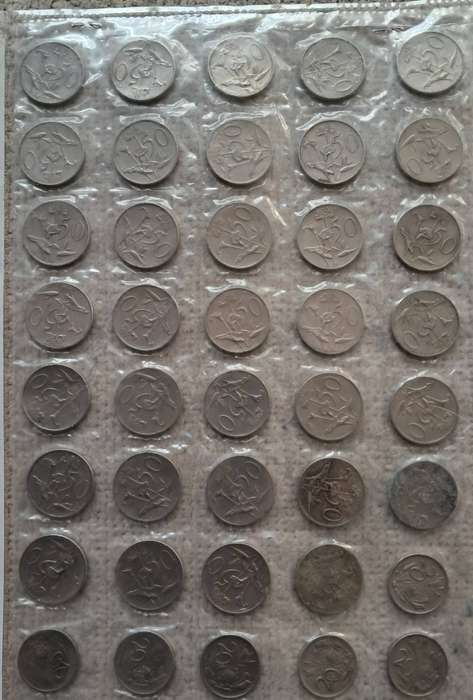 RSA 50 & 20 CENT COMBO : 40 COINS