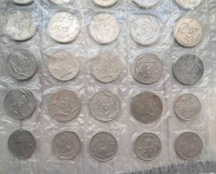 RSA 50 & 20 CENT COMBO : 40 COINS
