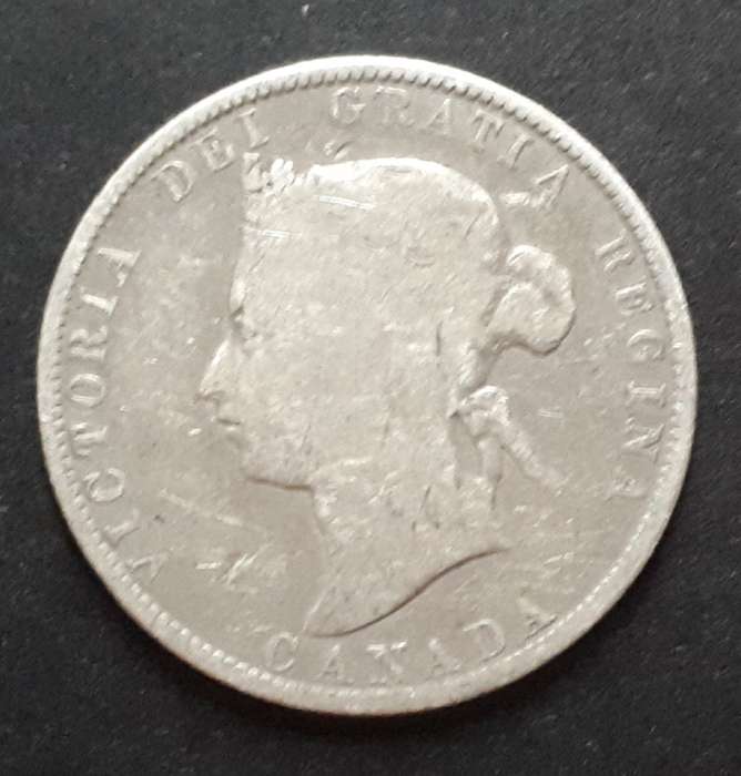 1871 CANADA 25 CENTS (H) : HIGH VALUE