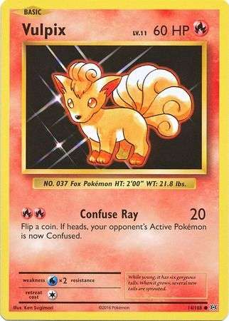 Pokemon Trading Card Game - Vulpix - 14/108 - Common XY: Evolutions