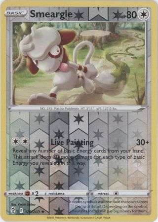 Pokemon Trading Card Game - Smeargle - 128/203 - Rare Reverse Holo Sword & Shield: Evolving Skies