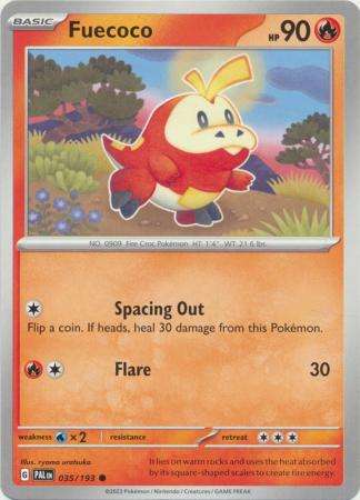 Pokemon Trading Card Game - Fuecoco - 035/193 - Common Scarlet & Violet: Paldea Evolved