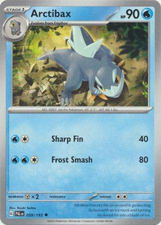 Pokemon Trading Card Game - Arctibax - 059/193 - Uncommon Scarlet & Violet: Paldea Evolved