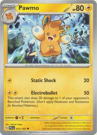 Pokemon Trading Card Game - Pawmo - 075/193 - Uncommon Scarlet & Violet: Paldea Evolved