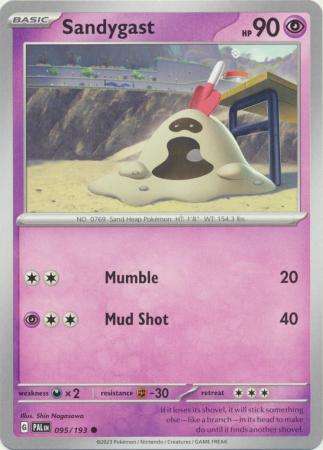 Pokemon Trading Card Game - Sandygast - 095/193 - Common Scarlet & Violet: Paldea Evolved