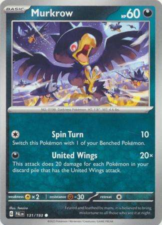 Pokemon Trading Card Game - Murkrow - 131/193 - Common Scarlet & Violet: Paldea Evolved