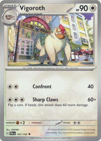 Pokemon Trading Card Game - Vigoroth - 161/193 - Uncommon Scarlet & Violet: Paldea Evolved