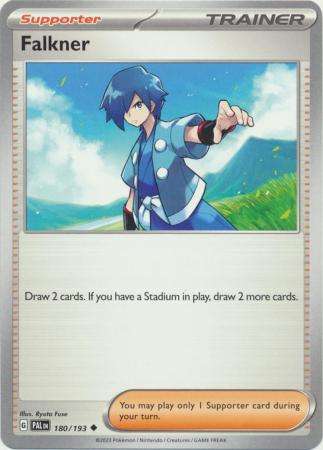 Pokemon Trading Card Game - Falkner - 180/193 - Uncommon Scarlet & Violet: Paldea Evolved