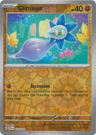 Pokemon Trading Card Game - Glimmet - 124/193 - Common Reverse Holo Scarlet & Violet: Paldea Evolved