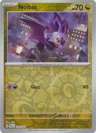 Pokemon Trading Card Game - Noibat - 152/193 - Common Reverse Holo Scarlet & Violet: Paldea Evolved