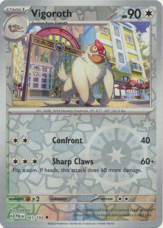 Pokemon Trading Card Game - Vigoroth - 161/193 - Uncommon Reverse Holo Scarlet & Violet: Paldea Evol