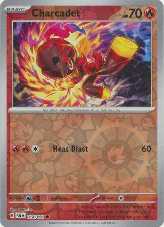 Pokemon Trading Card Game - Charcadet - 014/091 - Common Reverse Holo Scarlet & Violet: Paldean Fate