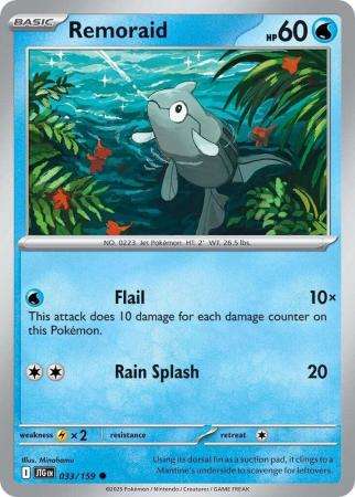 Pokemon Trading Card Game - Remoraid - 033/159 - Common Journey together
