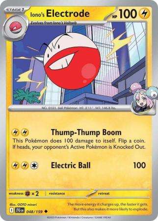 Pokemon Trading Card Game - Iono's Electrode - 048/159 - Uncommon - Common Journey together