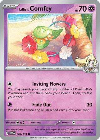 Pokemon Trading Card Game - Lillie's Comfey - 068/159 - Common - Journey together